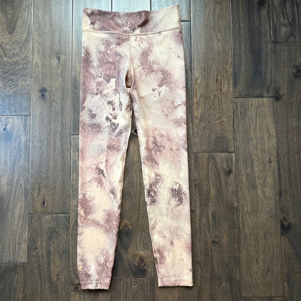 Nike One‎ Training Leggings Kids Large Tan Mauve New High Rise FZ2875-133